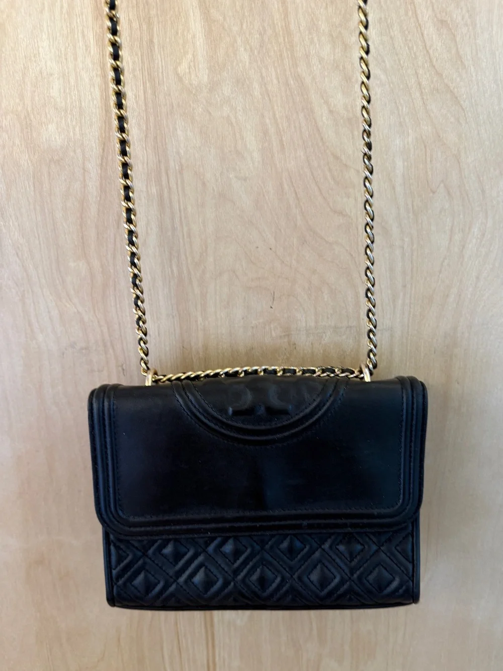 Tory Burch Fleming Convertible Shoulder Bag - Black